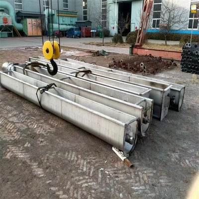 医療用廃棄物 304 ステンレス鋼 軸のない螺旋輸送機 400~5000kg/H