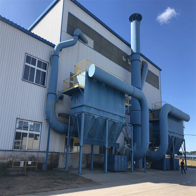 製鉄所焼結機尾部パルスバグフィルターの集塵設備